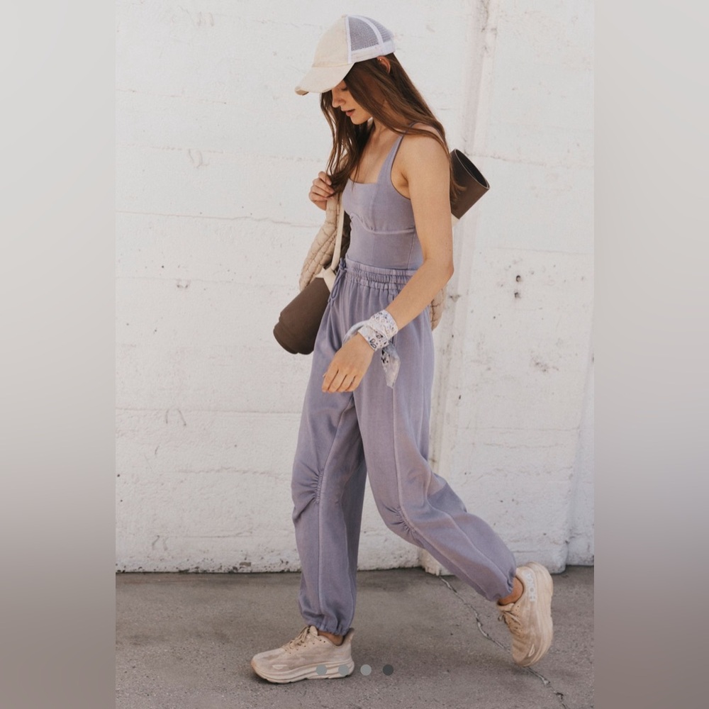 Free People Movement Inbound Onesie Trailblazer Purple Athleisure ~ Size Lg NWT - Picture 3 of 14
